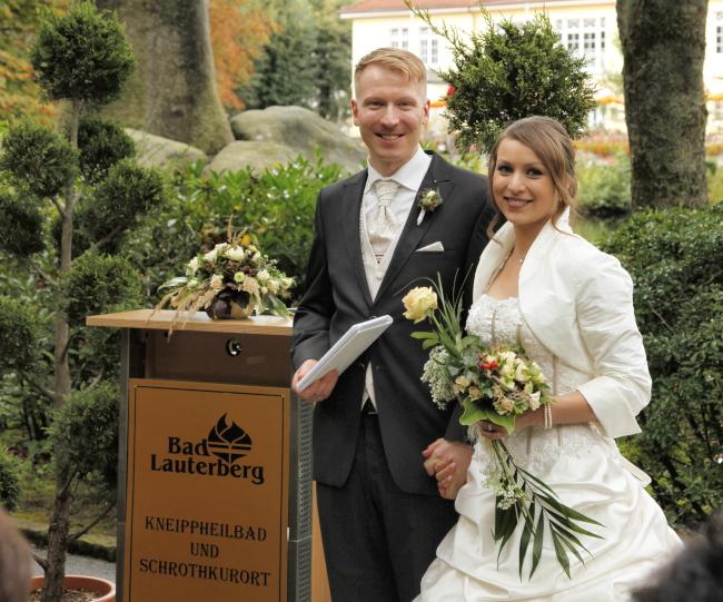Alexander Schäfer (links) auf seiner Hochzeit 2012 in Bad Lauterberg