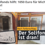 Screenshot: Michael Werl bekommt Unterstützung vom faschistischen EinProzent Netzwerk